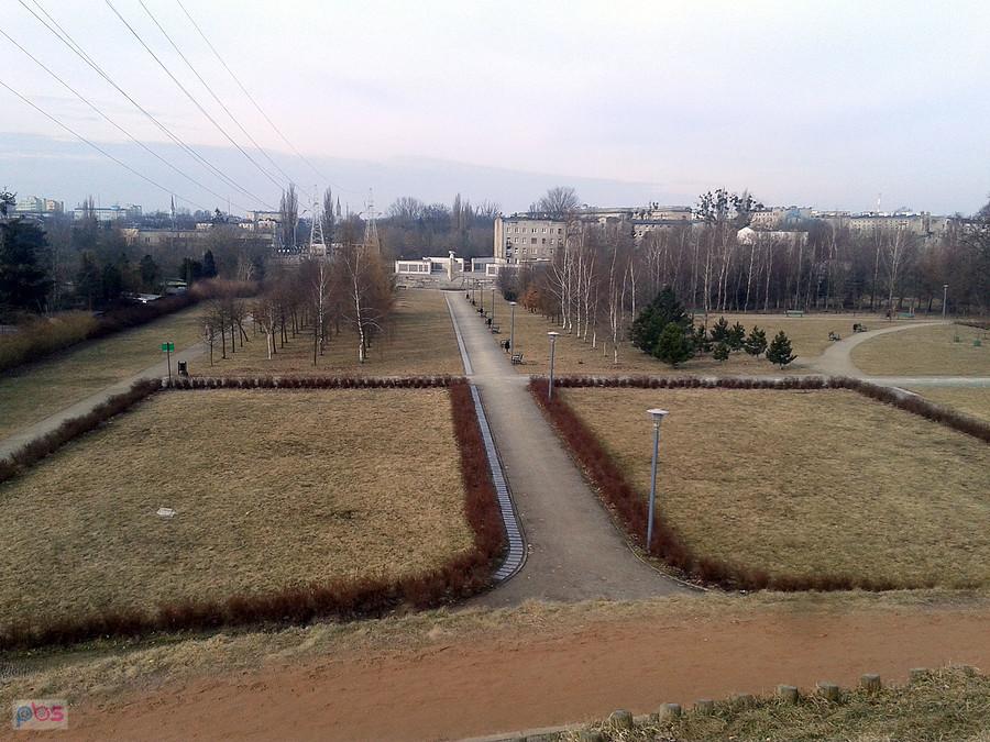 Widok z szczytu kopca