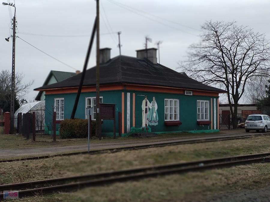 Stacja kolejki wąskotorowej w Głuchowie