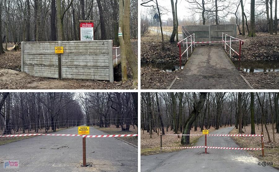 Jedźta przez łąkę ... w parku mur stoi ;)
