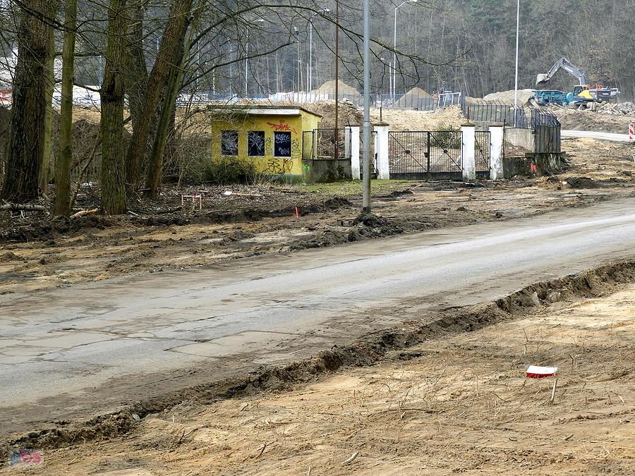Ulica Arkońska - trwa przebudowa 27 marca 18 r.