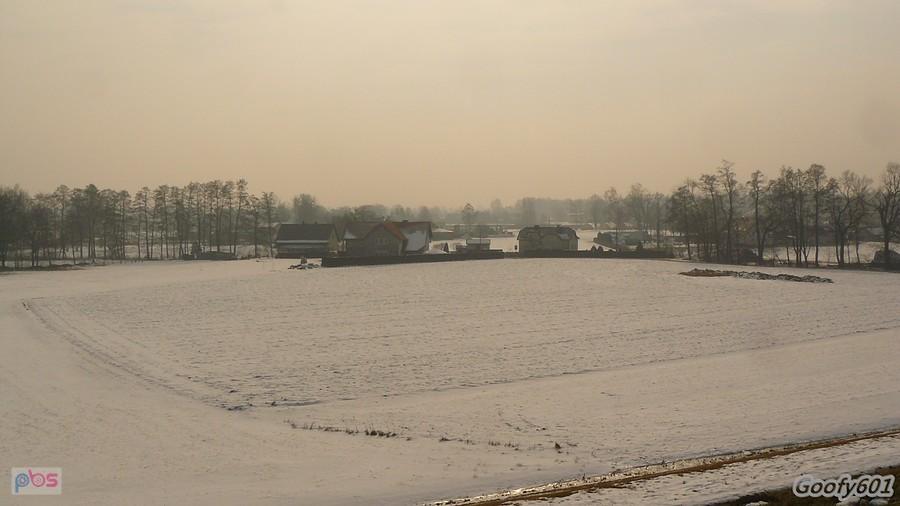 Widok z zapory.