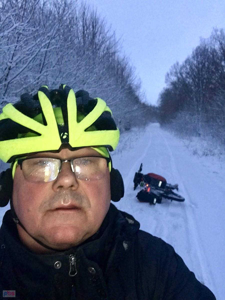 droga do Wielebowa trudna i dzik był