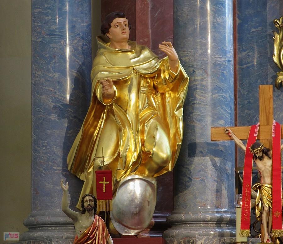 Kościół Narodzenia NMP na Lesznie - fragment ołtarza głównego