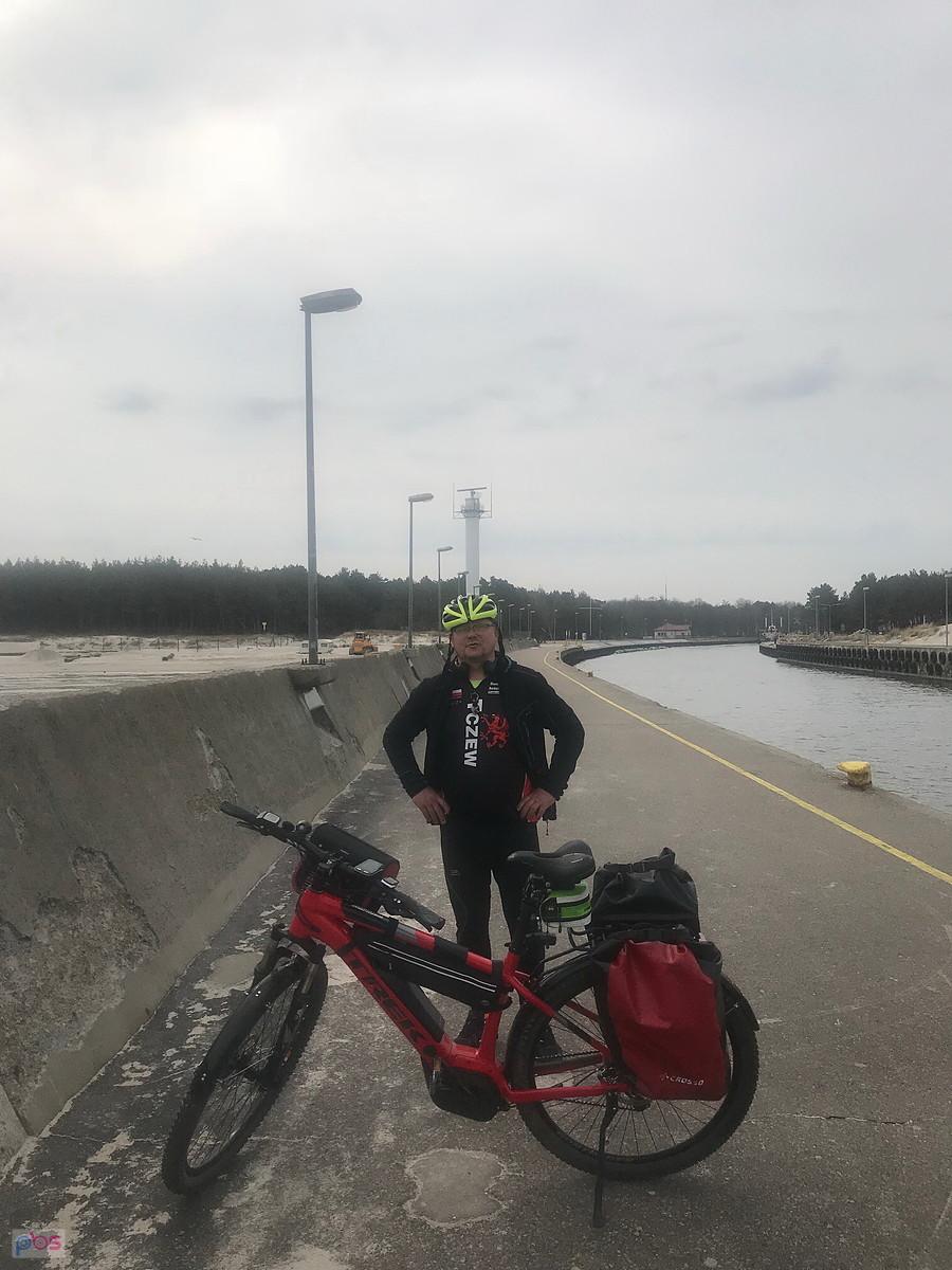 start z pustej i pochmurnej Łeby