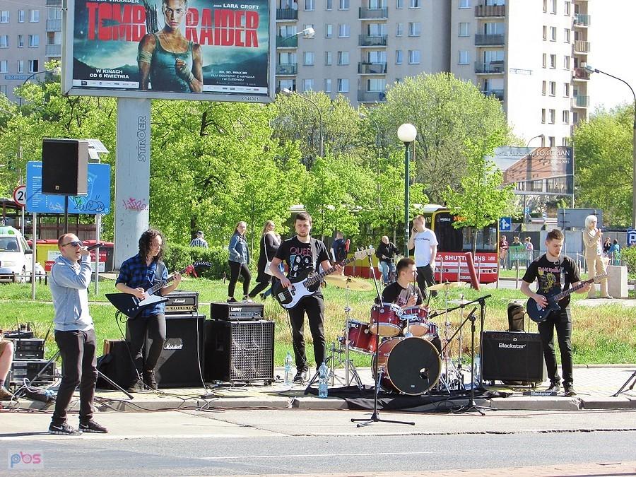 ORLEN Warsaw Marathon - kapela rockowa w al. KEN