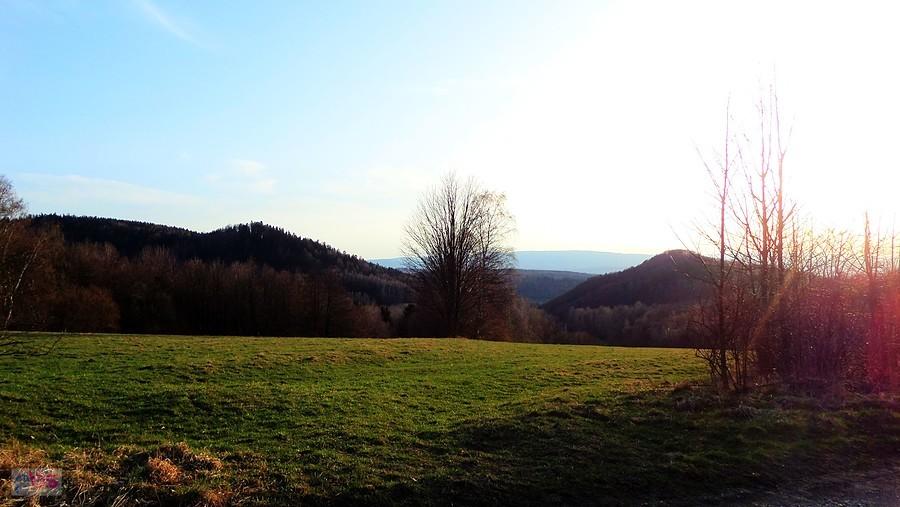 Panorama z miejsca ogniska
