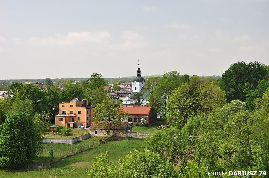 Siewierz - Widok z zamku na Kościół pw.Św. Macieja