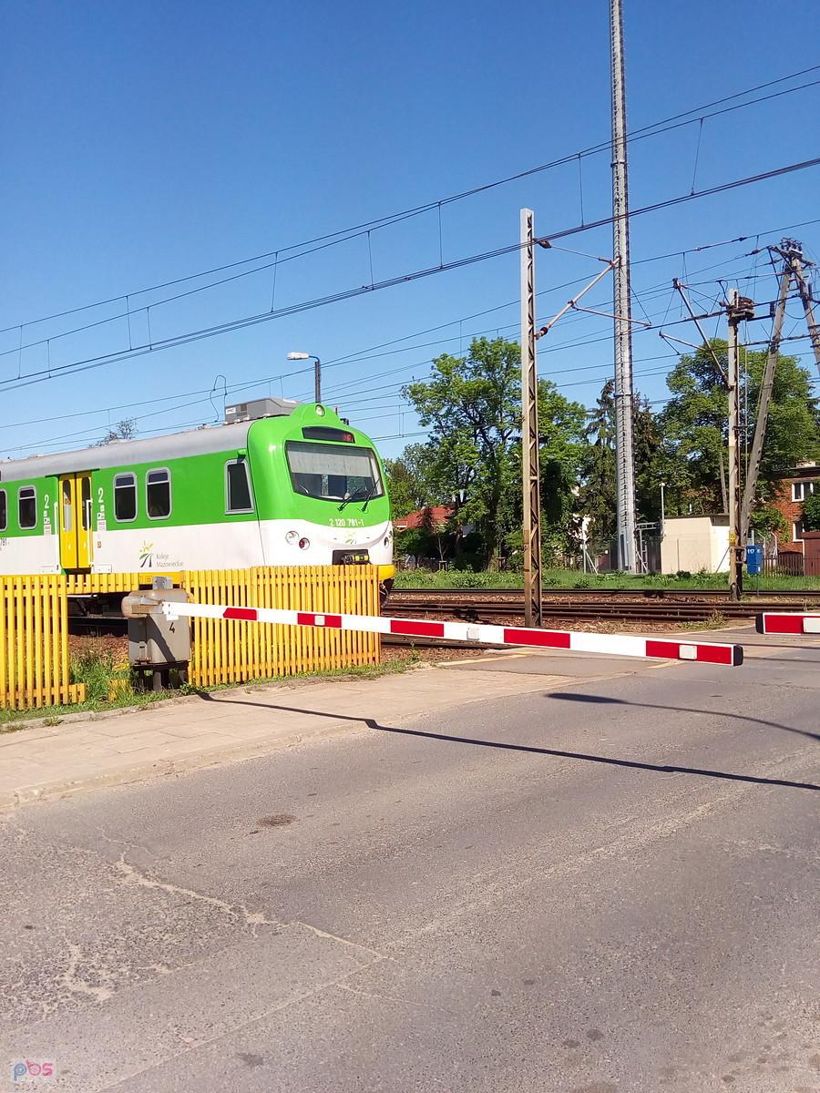 Pociąg na przejeździe
