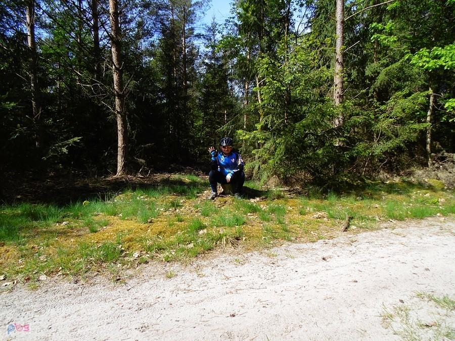 chwila przerwy w środku lasu :)