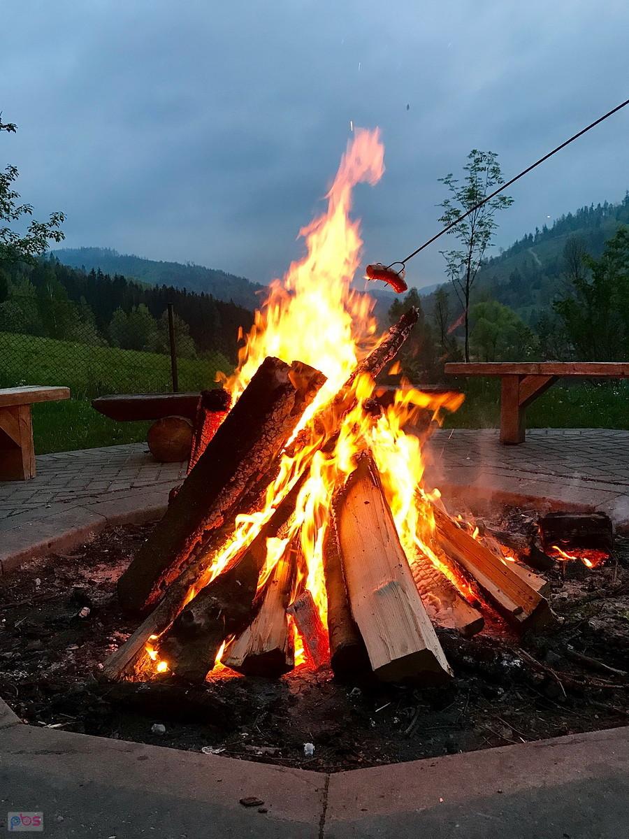 ale wieczór za to piękny w Rycerce Górnej