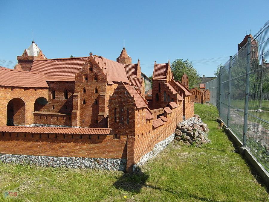 Makieta średniowiecznych Prabut