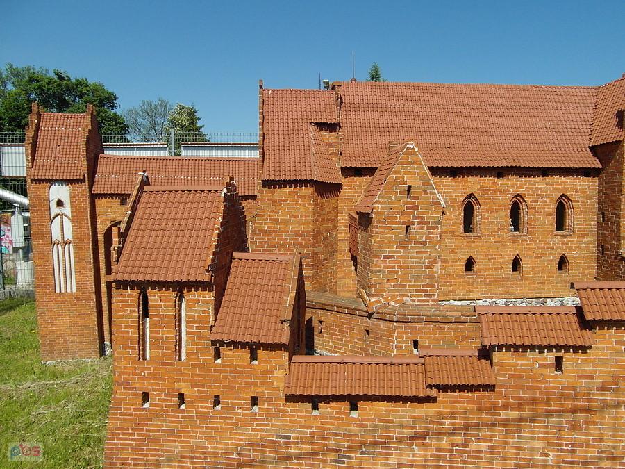 Makieta średniowiecznych Prabut