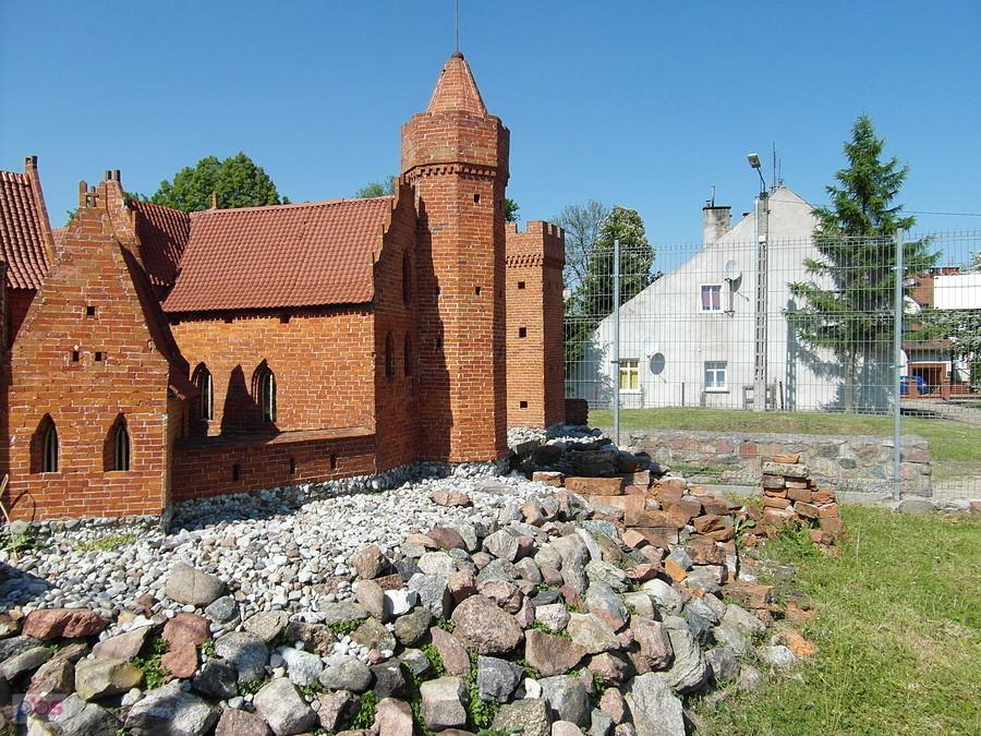 Makieta średniowiecznych Prabut