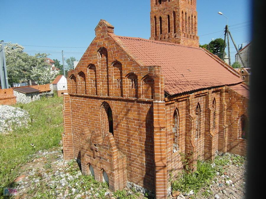 Makieta średniowiecznych Prabut