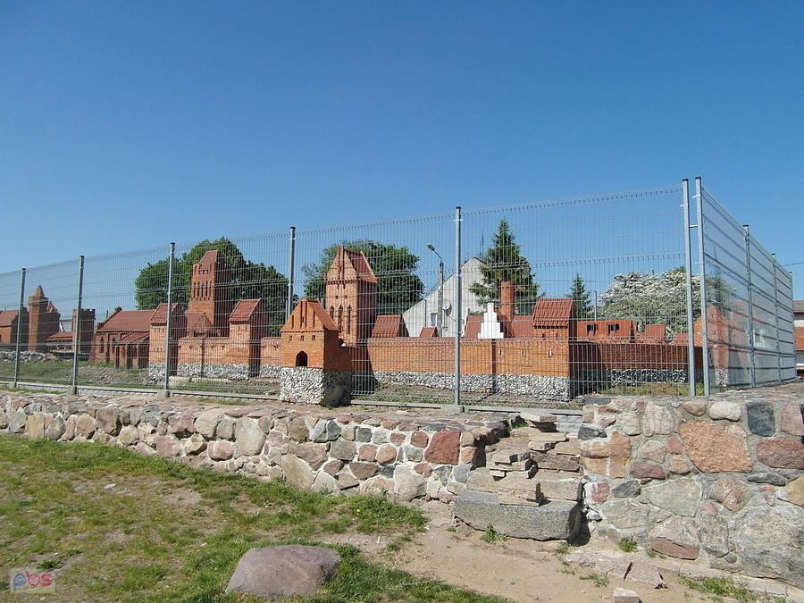 Makieta średniowiecznych Prabut