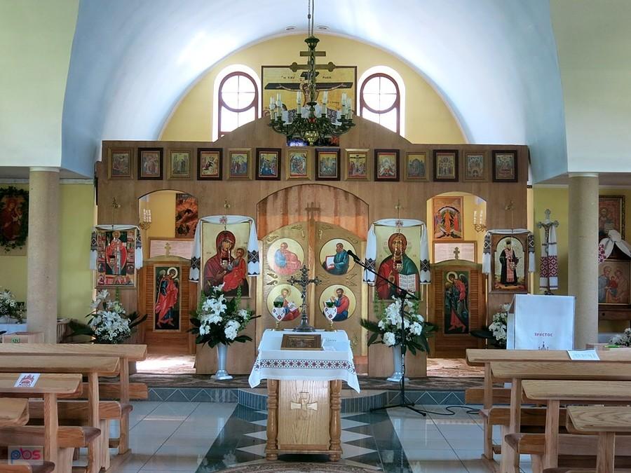 Wnętrze cerkwi grekokatolickiej