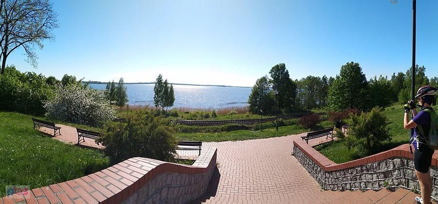 Panorama spod krzyża św. Brunona w Giżycku