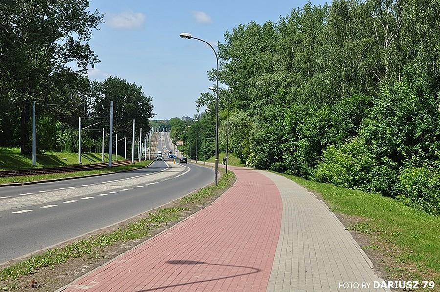Bytom Łagiewniki - Droga Rowerowa w stronę Centrum