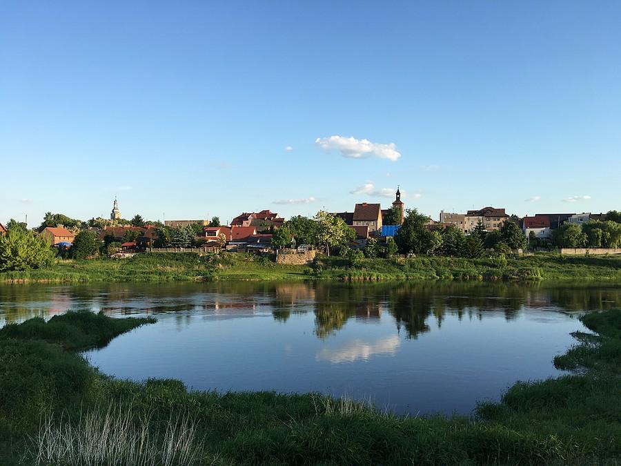 Warta i widok na Obrzycko