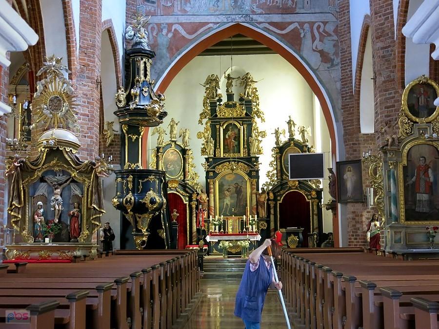 Wnętrze starogardzkiego kościoła