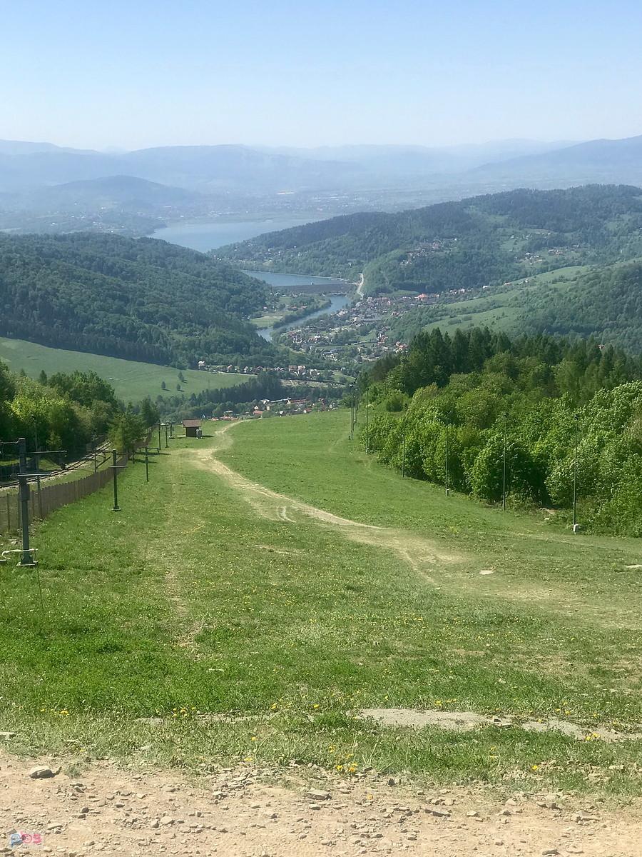 widok na jezioro ŻYWIECKIE