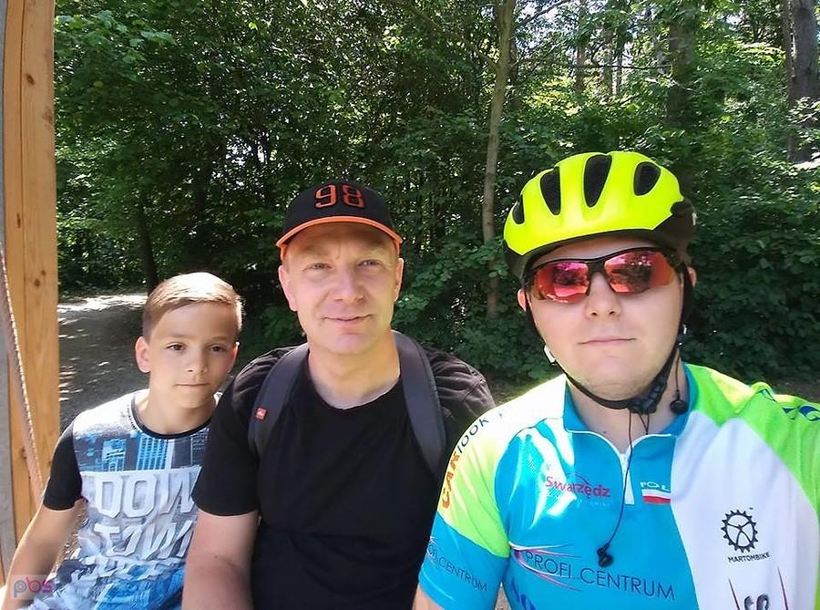 Z kolegą z pracy i jego synem
