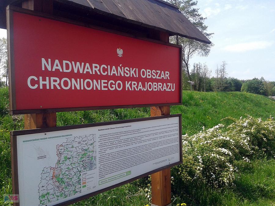 Trasa z Uniejowa do Koła, wały Warty
