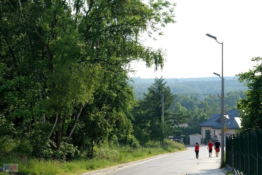 W dół, później do góry, w stronę tafli Zalewu Sulejowskiego