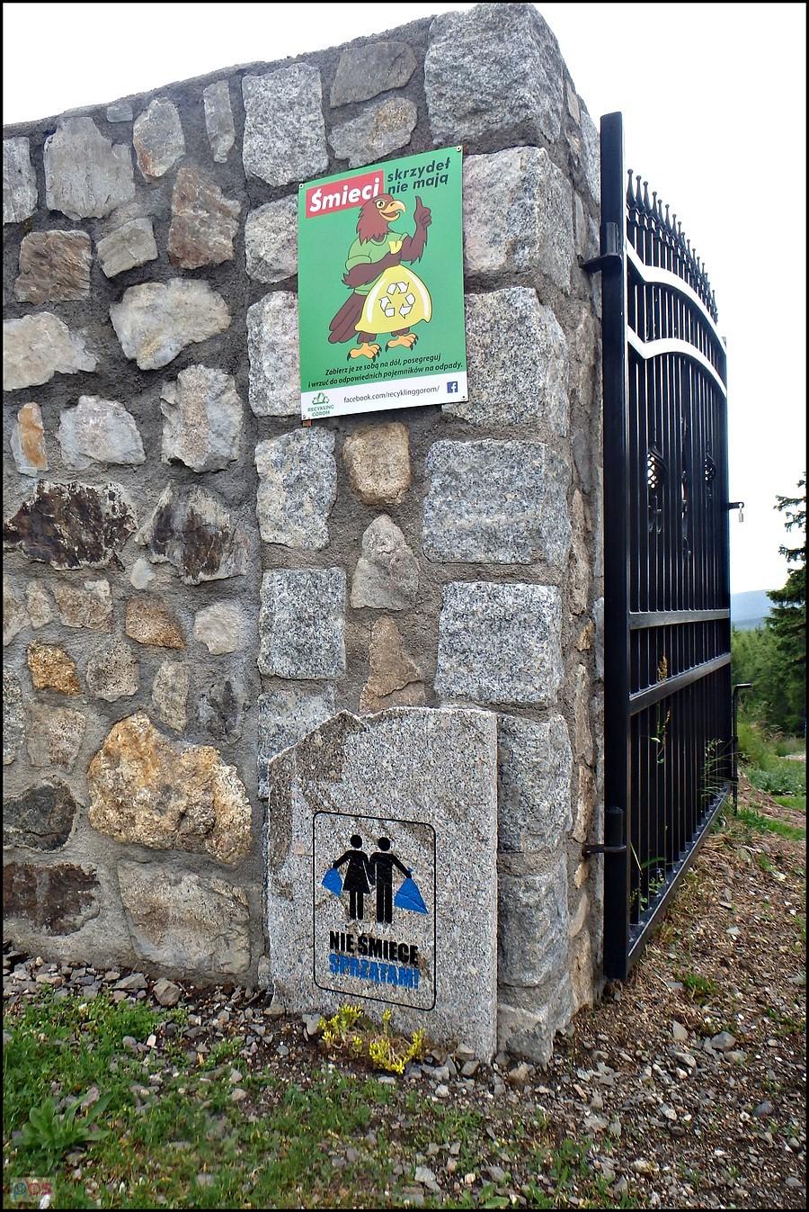 Nie śmieć w górach przy Wysokim Kamieniu