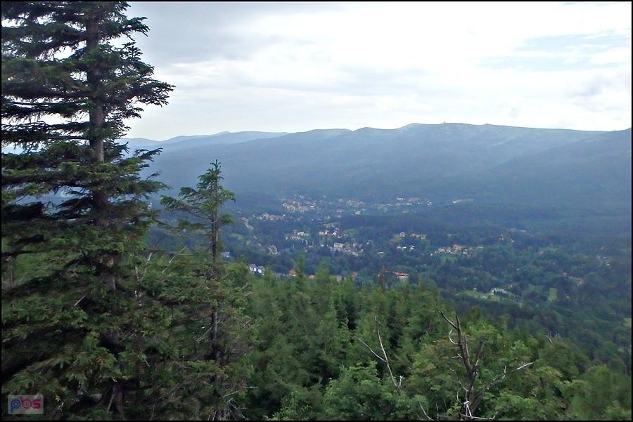 Widok na Karkonosze i Szklarską Porębę