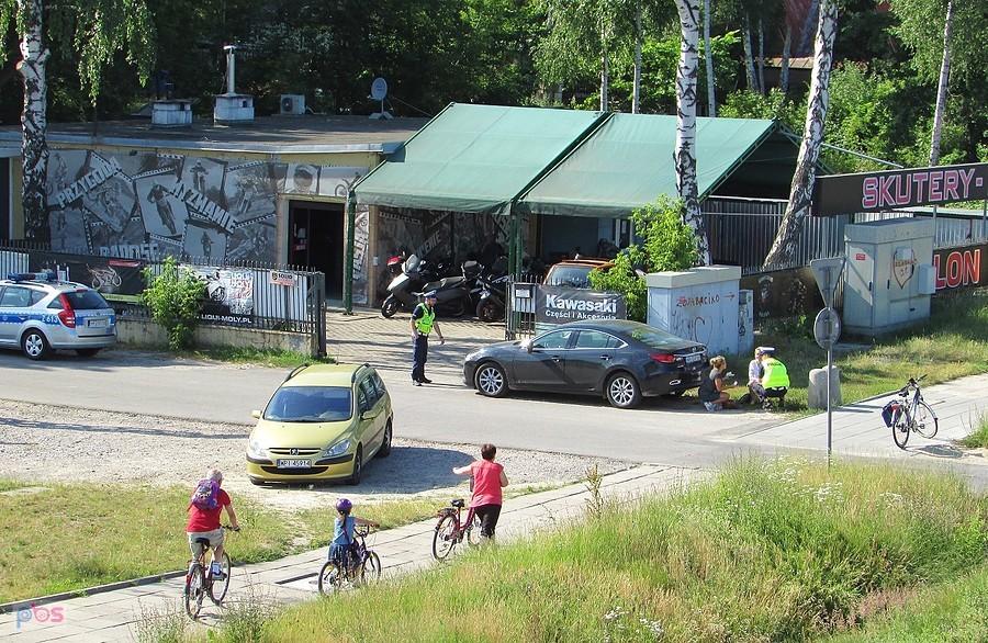 Wypadek z udziałem rowerzyski na Puławskiej