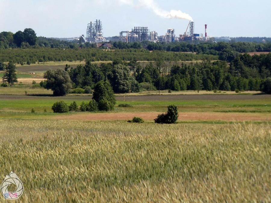 industrialny krajobraz obrzeży Szczecinka