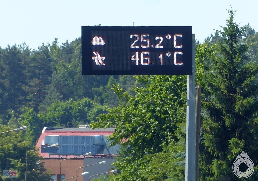 powietrze chłodzone jest przez silny wiatr