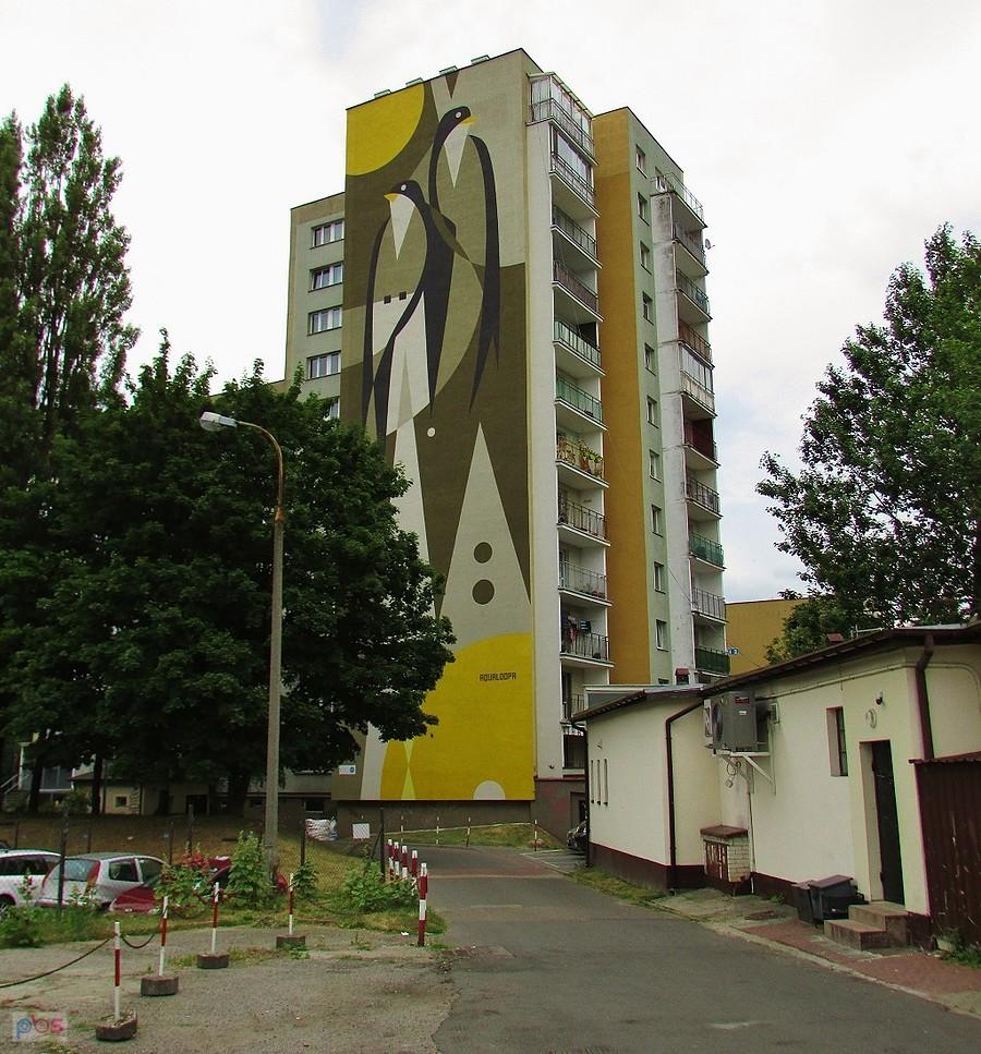 Mural Jaskółki na Ursynowie