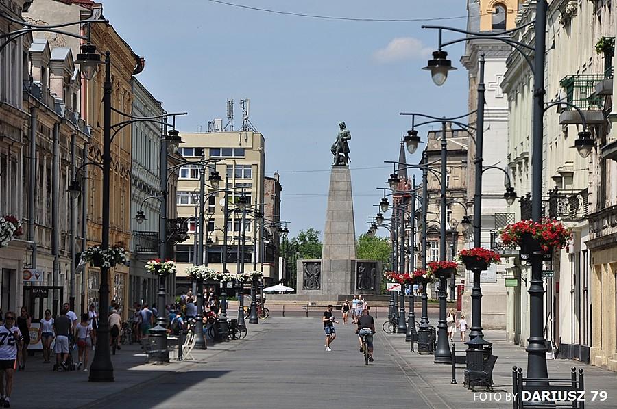 Łódź - Widok na Plac Wolności
