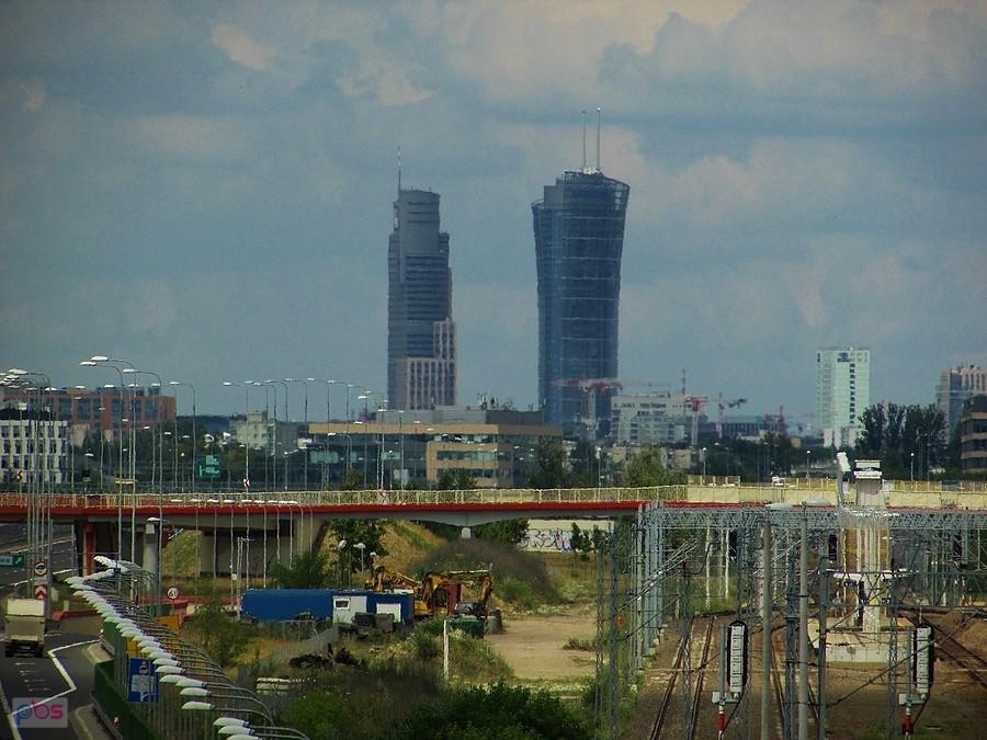 Widok z wiaduktu na Poleczki