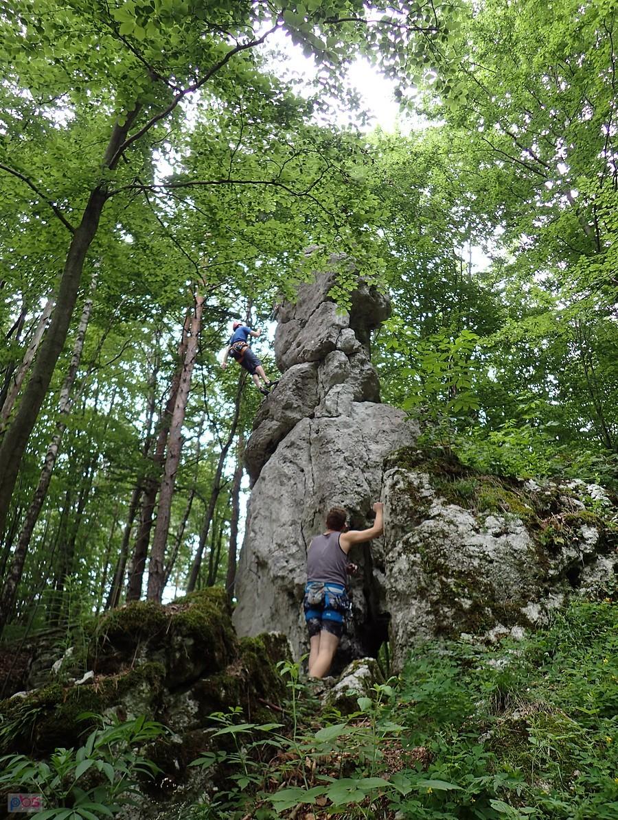 Wspinaczka na skale Dinozaur