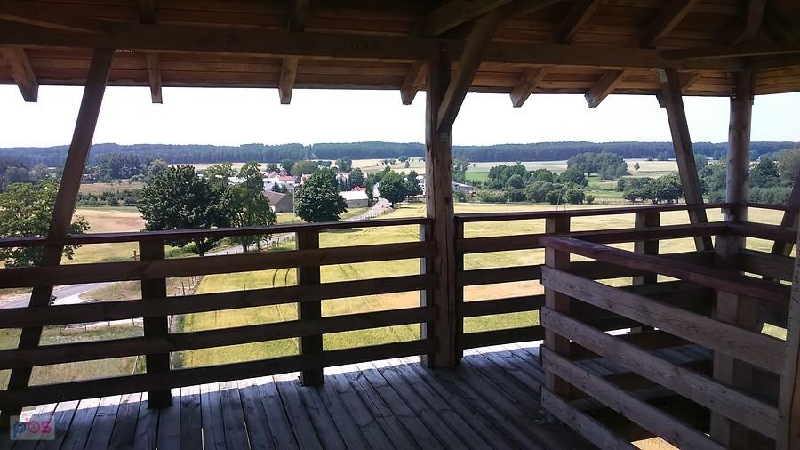 Widok z wieży widokowej na okolice Przczewa