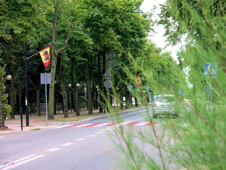 Zmiana oflagowania miasta z barw Polski na tomaszowskie :)
