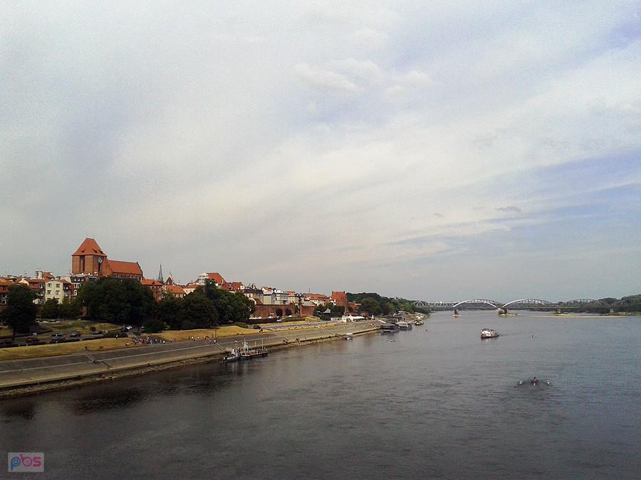 Toruń, widok z mostu Piłsudskiego
