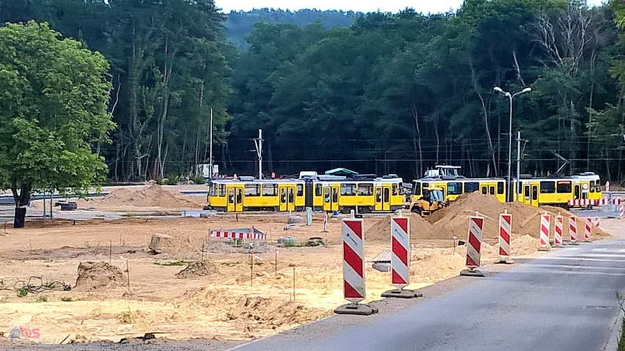 Trwają prace drogowe przy Al. Wojska Polskiego - stan na 25 czerwca 18 r.