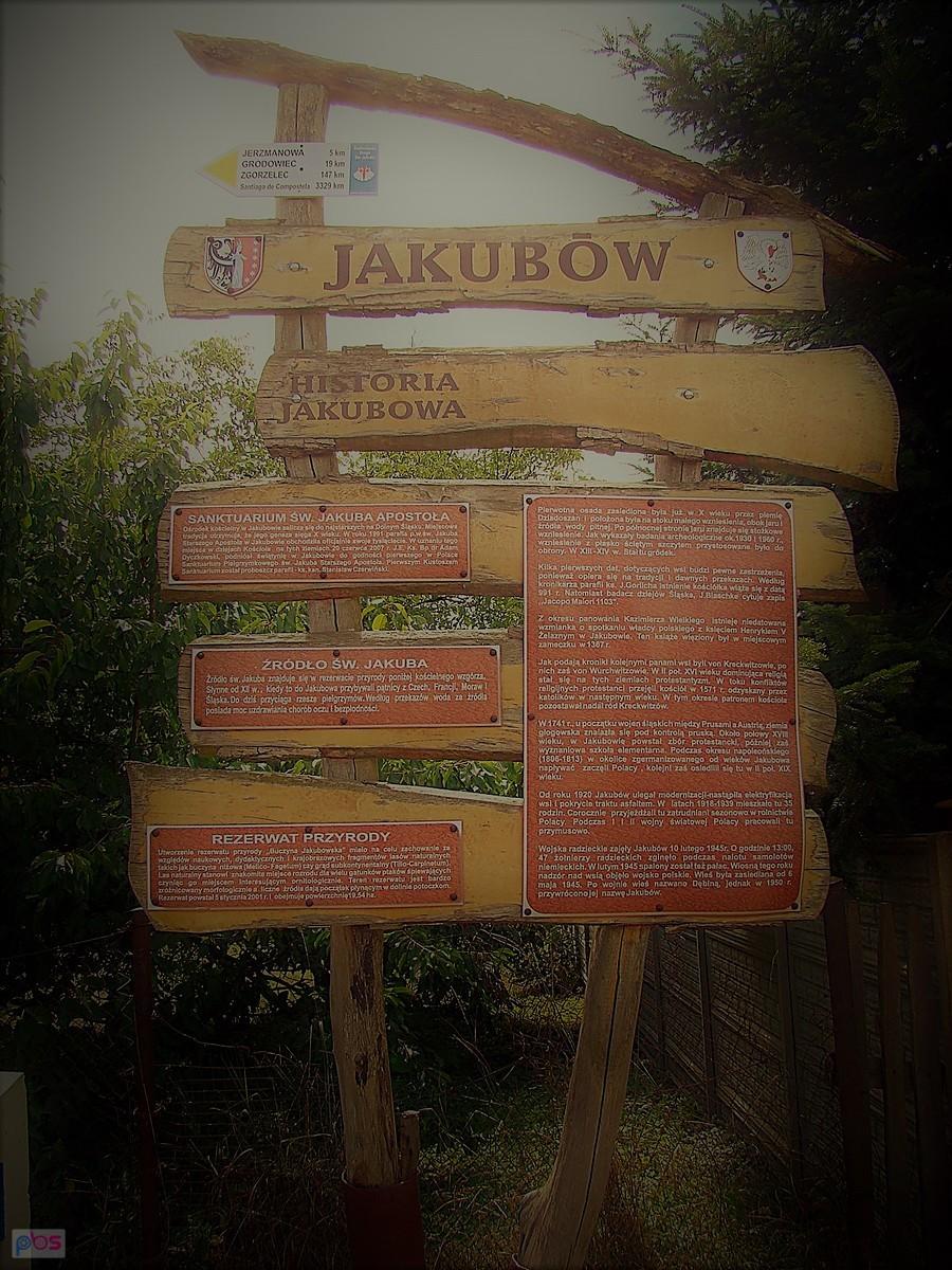 Tablica informacyjna w Jakubowie. Co warto zobaczyć?