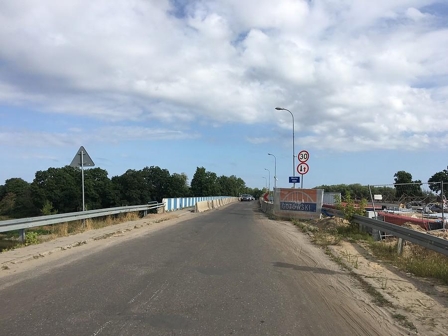 Remont mostu na Warcie w Międzychodzie - wylot na Drezdenko