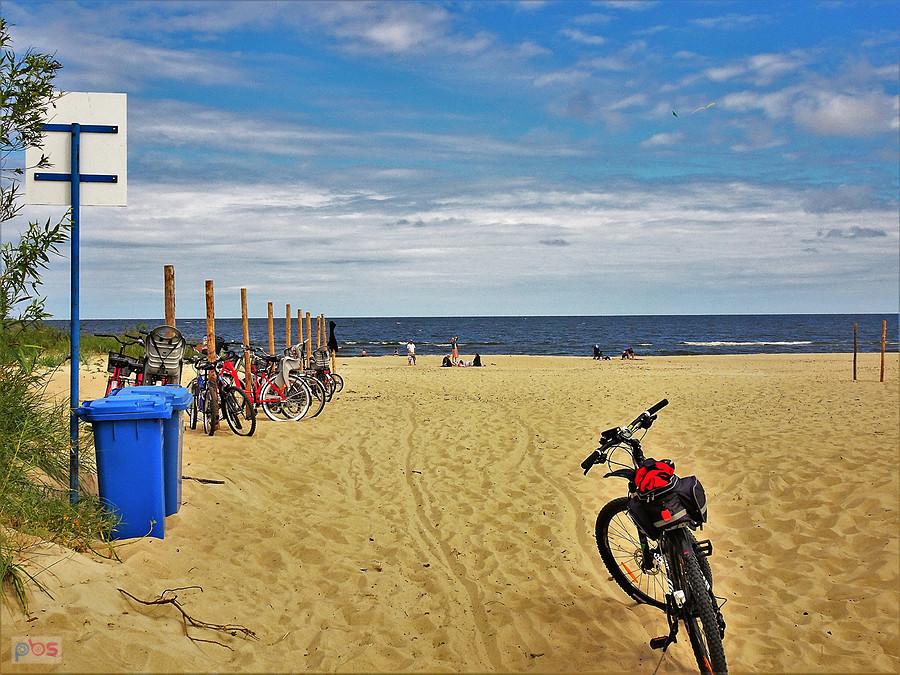 Wycieczka rowerowa - Pętla Żuławska. Plaża w Mikoszewie.