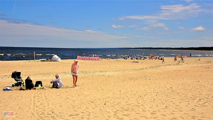 Wycieczka rowerowa - Pętla Żuławska. Plaża w Mikoszewie.