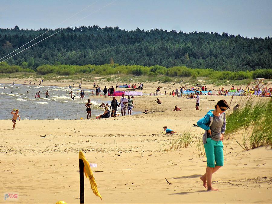 Wycieczka rowerowa - Pętla Żuławska. Plaża w Mikoszewie.