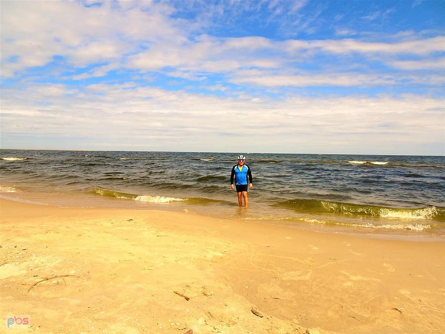 Wycieczka rowerowa - Pętla Żuławska. Plaża w Mikoszewie.