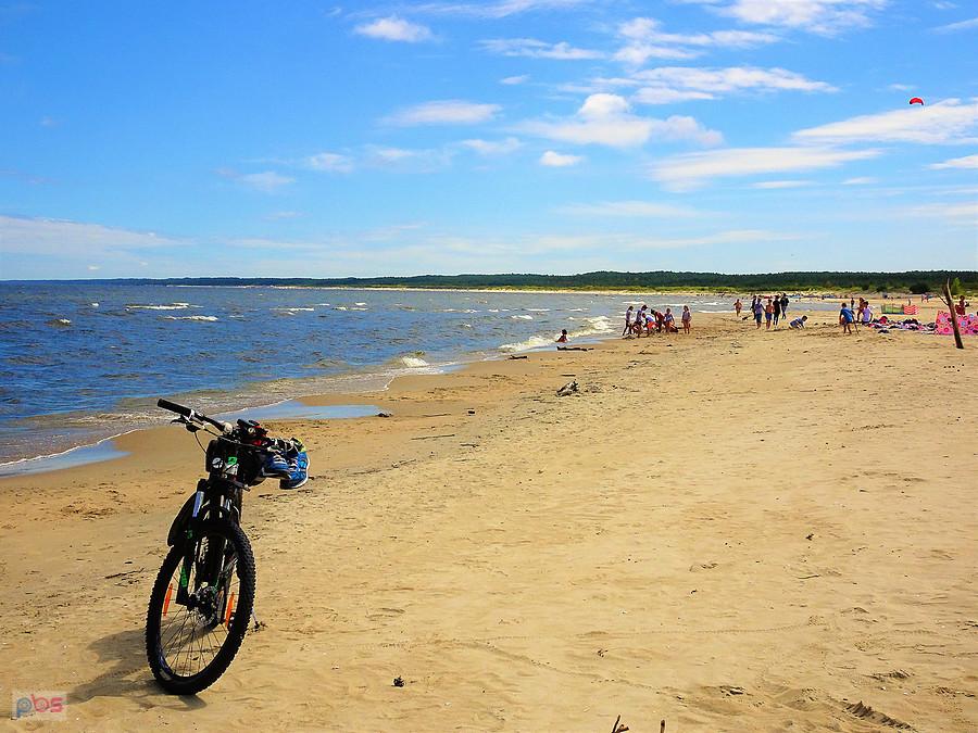 Wycieczka rowerowa - Pętla Żuławska. Plaża w Mikoszewie.