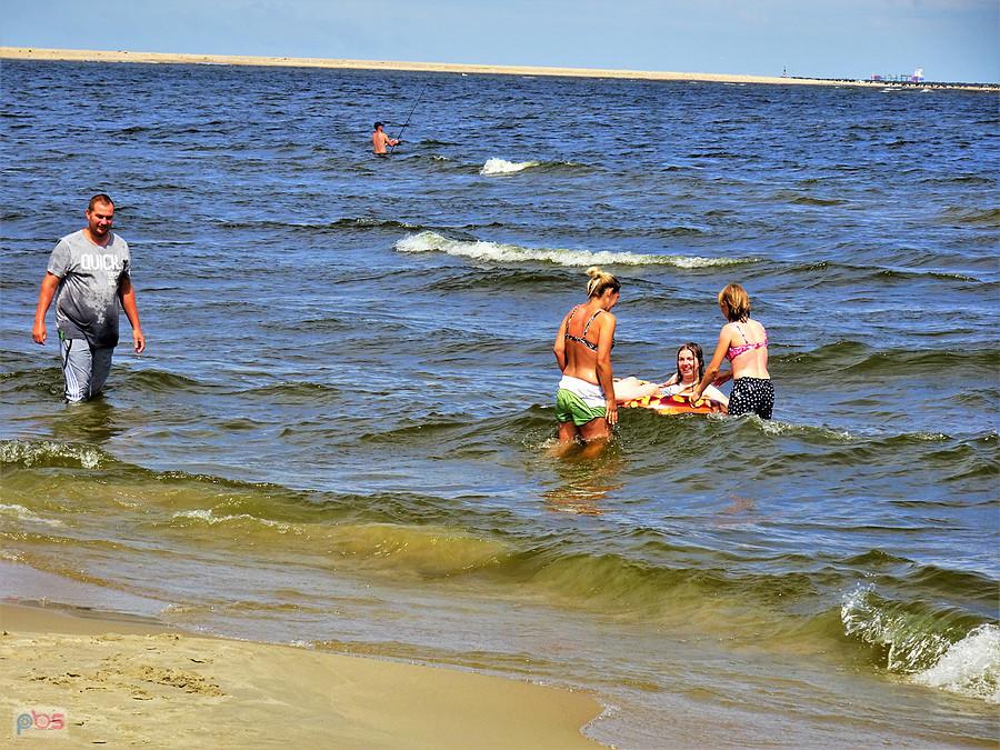 Wycieczka rowerowa - Pętla Żuławska. Plaża w Mikoszewie.