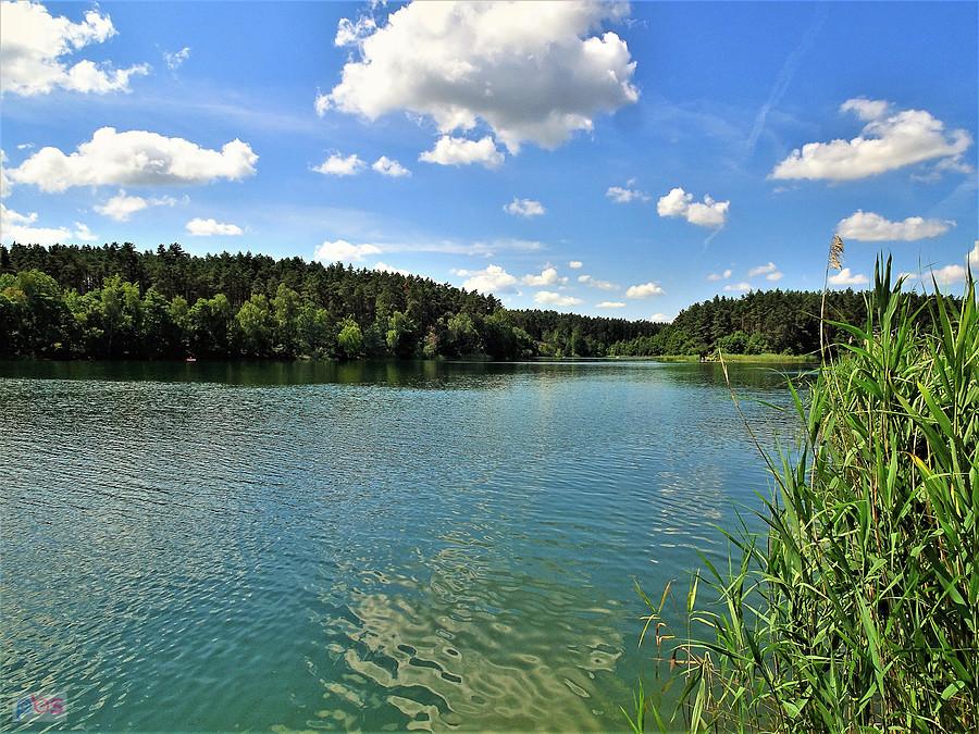 Wycieczka rowerowa nad Jezioro Borówno Wielkie. Jestem na miejscu.